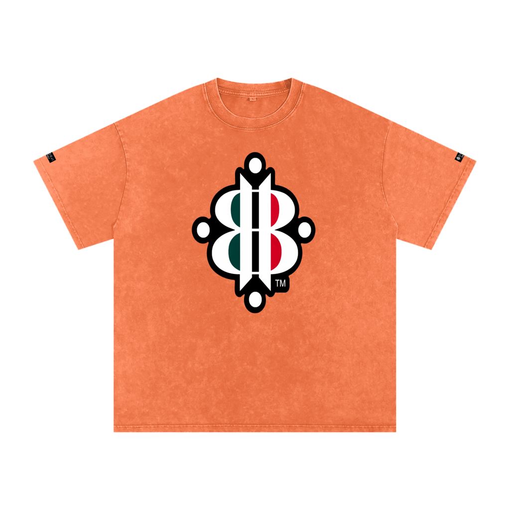 BOOJI ITALY "FLY DENIM MFR." SNOW WASHED T-SHIRT