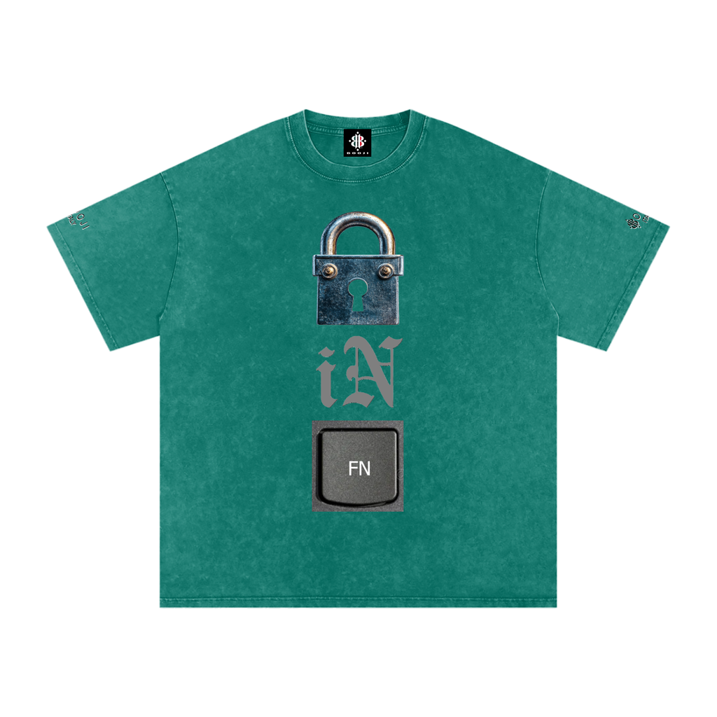 BOOJI ITALY LOCK IN COLLECTION SNOW WASHED T-SHIRT