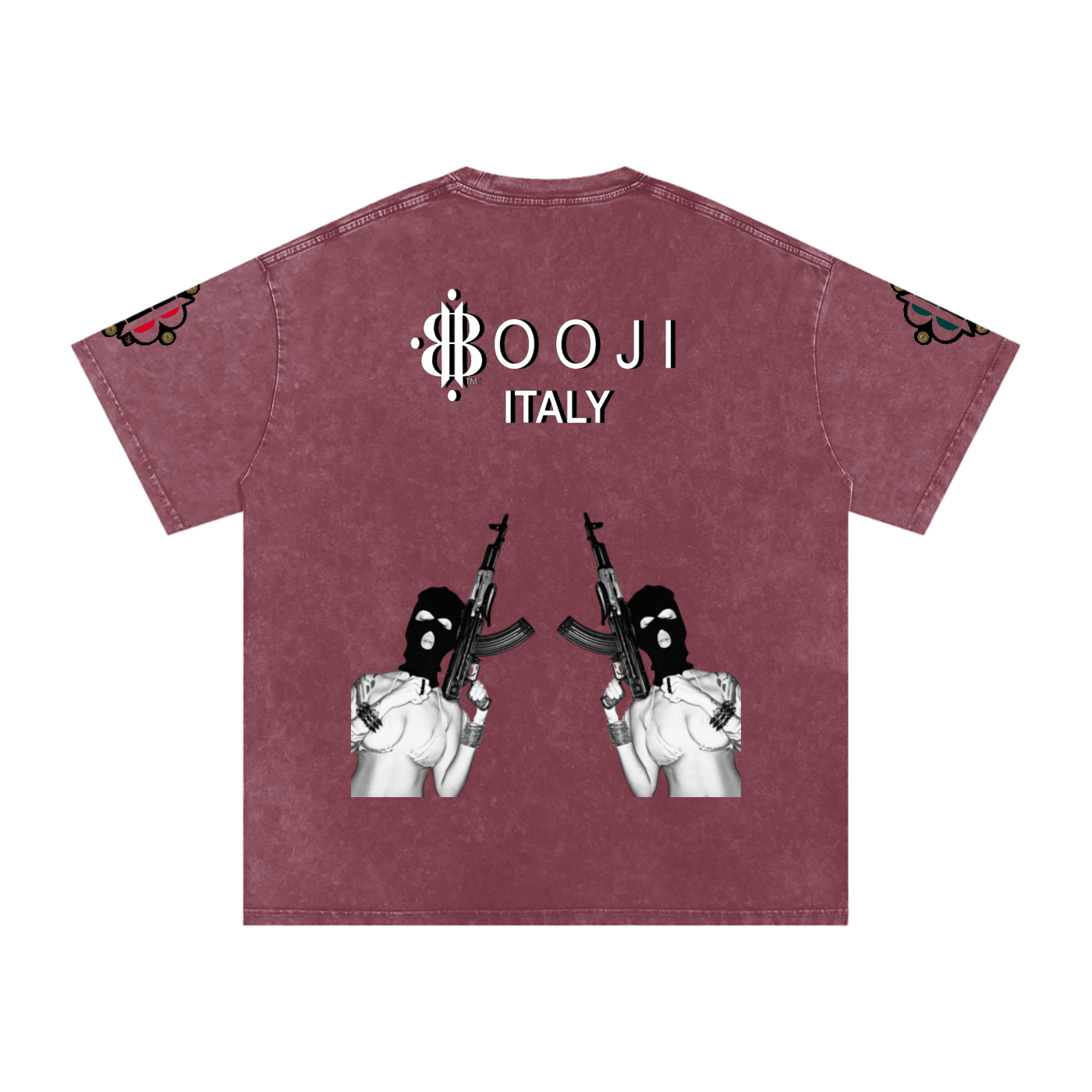 BOOJI ITALY BITE THA BULLET SNOW WASHED T-SHIRT