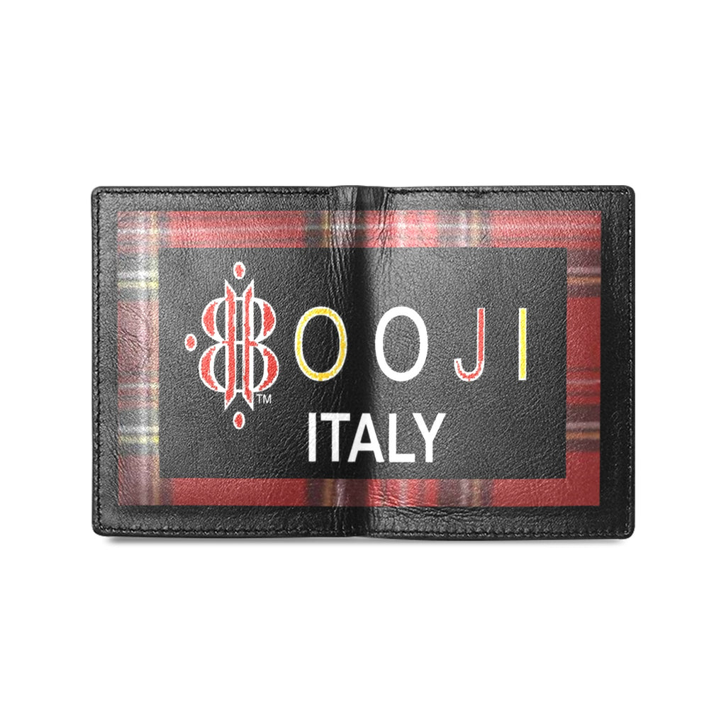 BOOJI ITALY ESCI'S COLLECTION FULL LOGO MEN'S LEATHER WALLET