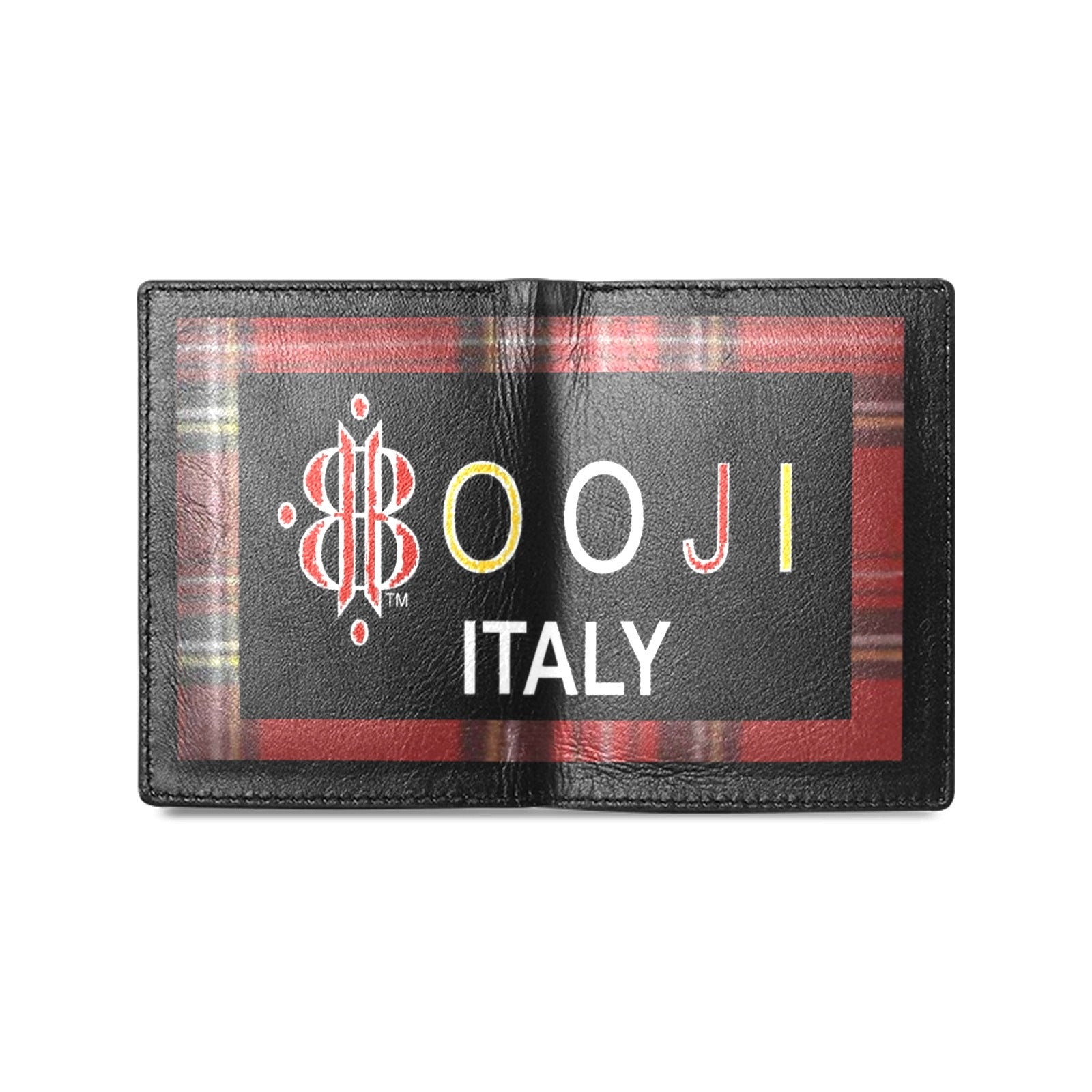 BOOJI ITALY ESCI'S COLLECTION FULL LOGO MEN'S LEATHER WALLET