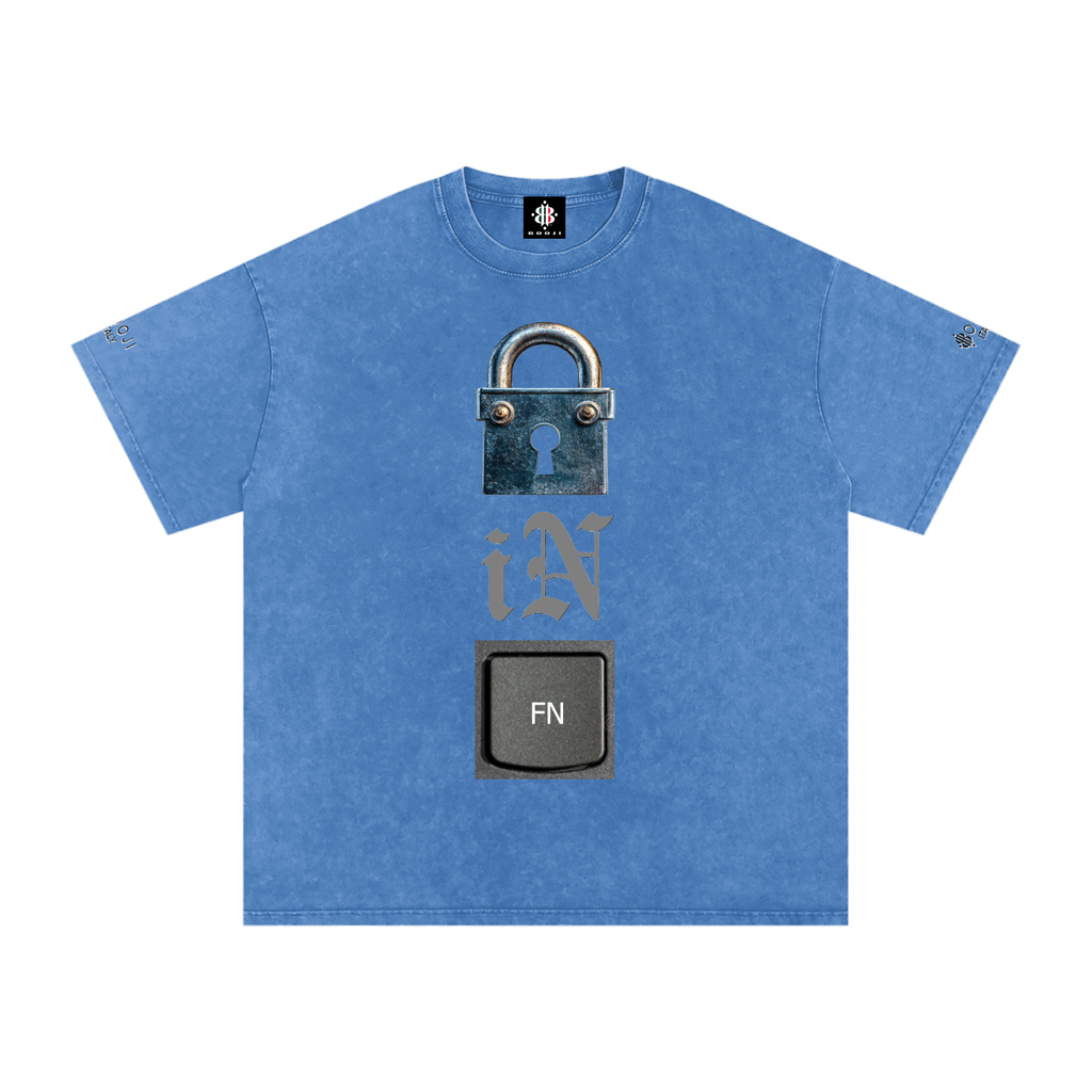 BOOJI ITALY LOCK IN COLLECTION SNOW WASHED T-SHIRT