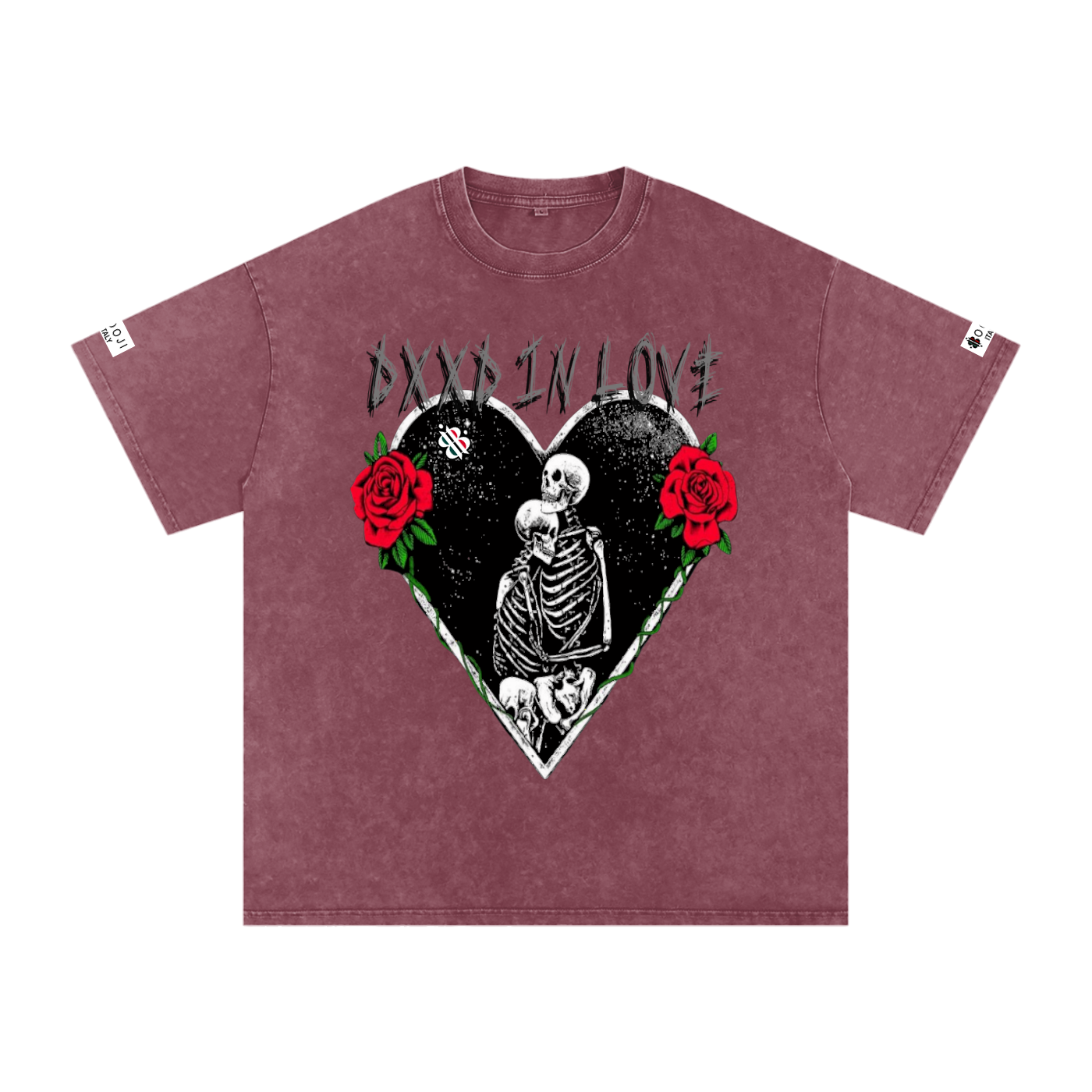 BOOJI ITALY "DXXD IN LOVE" SNOW WASHED T-SHIRT