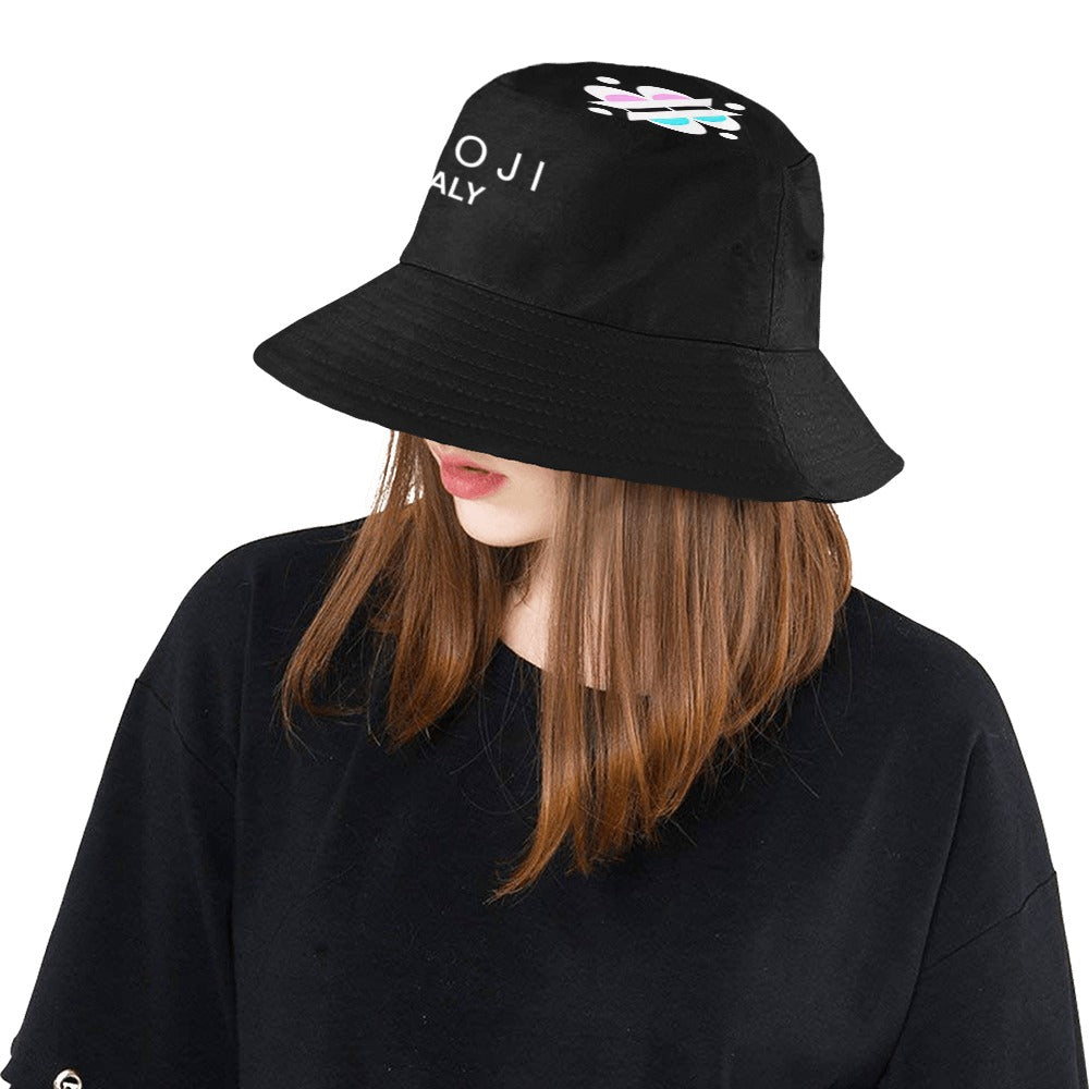 BOOJI INVERTED LOGO BLACK Unisex Bucket Hat