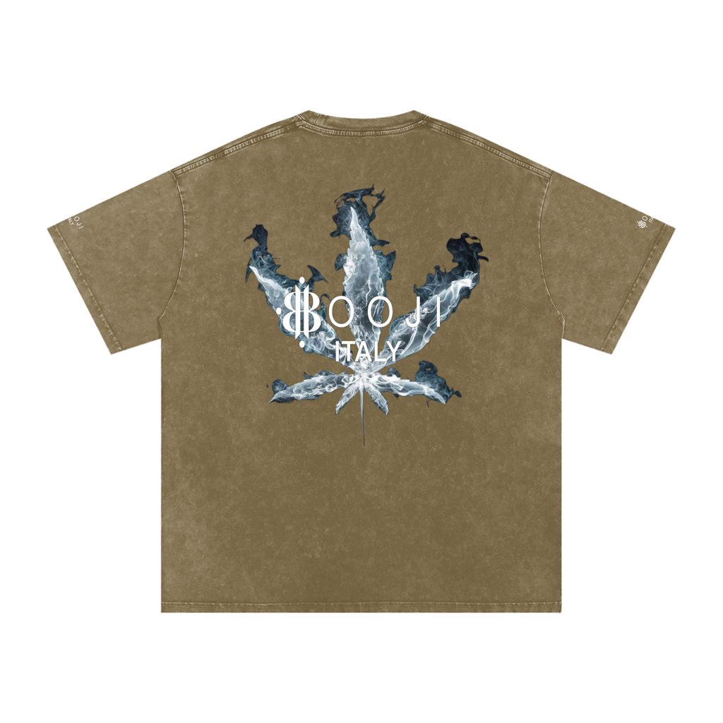 BOOJI ITALY "SMOKES COLLECTION" SNOW WASHED T-SHIRT