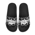 BOOJI ITALY "SYMBOLS COLLECTION" BLACK SLIDES