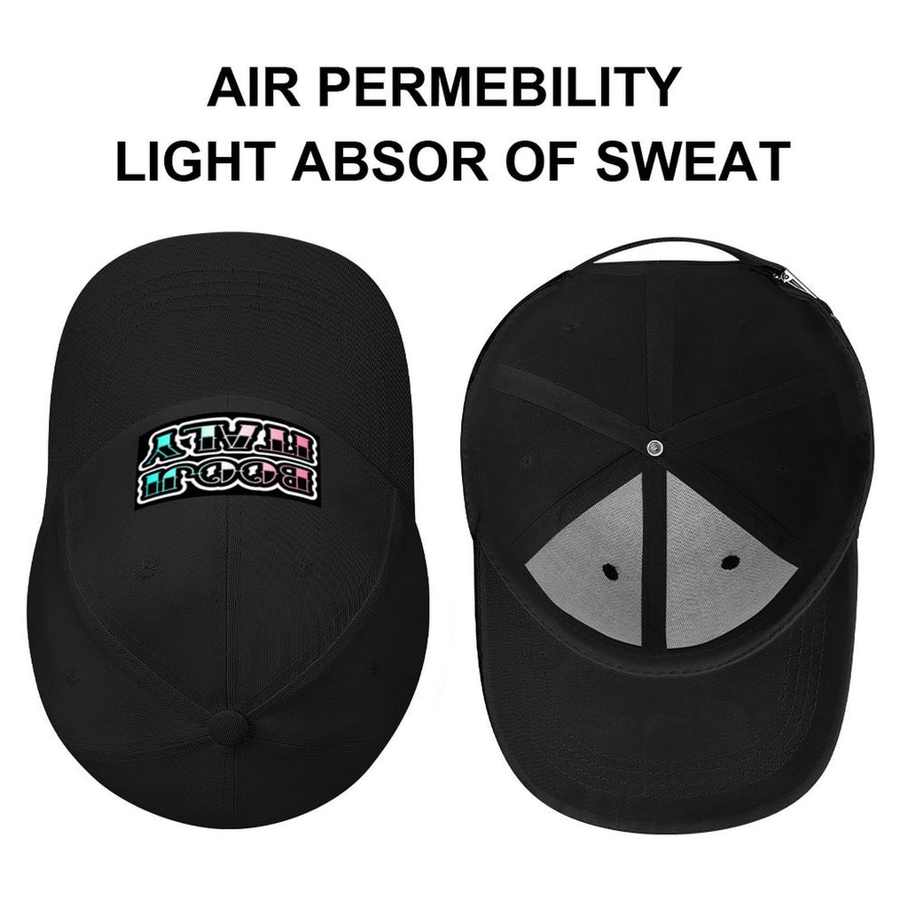 BOOJI INVERTED TATTOO FONT Baseball Cap