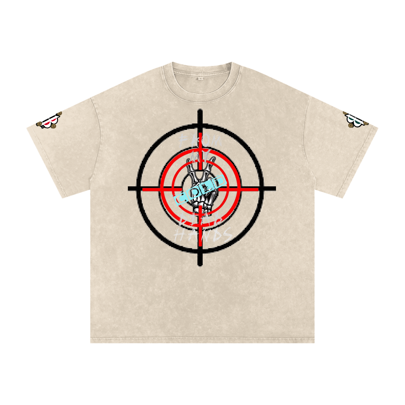 BOOJI ITALY CLICK BANG COLLECTION MENS SNOW WASHED T-SHIRT