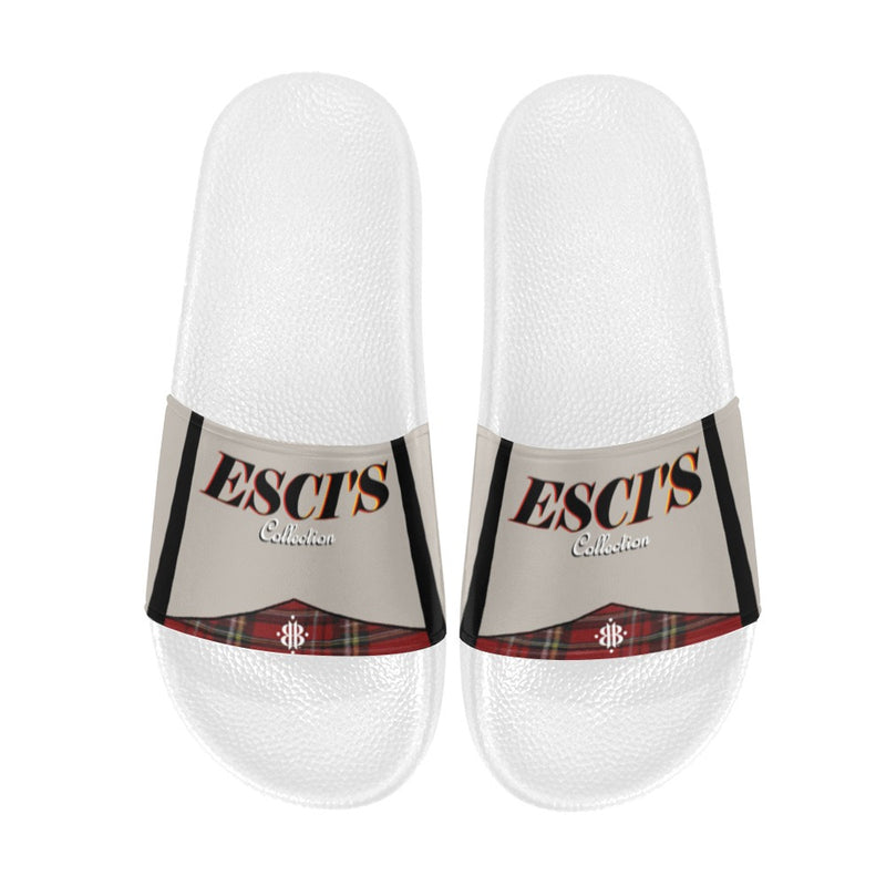 BOOJI ITALY ESCI'S COLLECTION MEN'S WHITE SOLE SLIDES