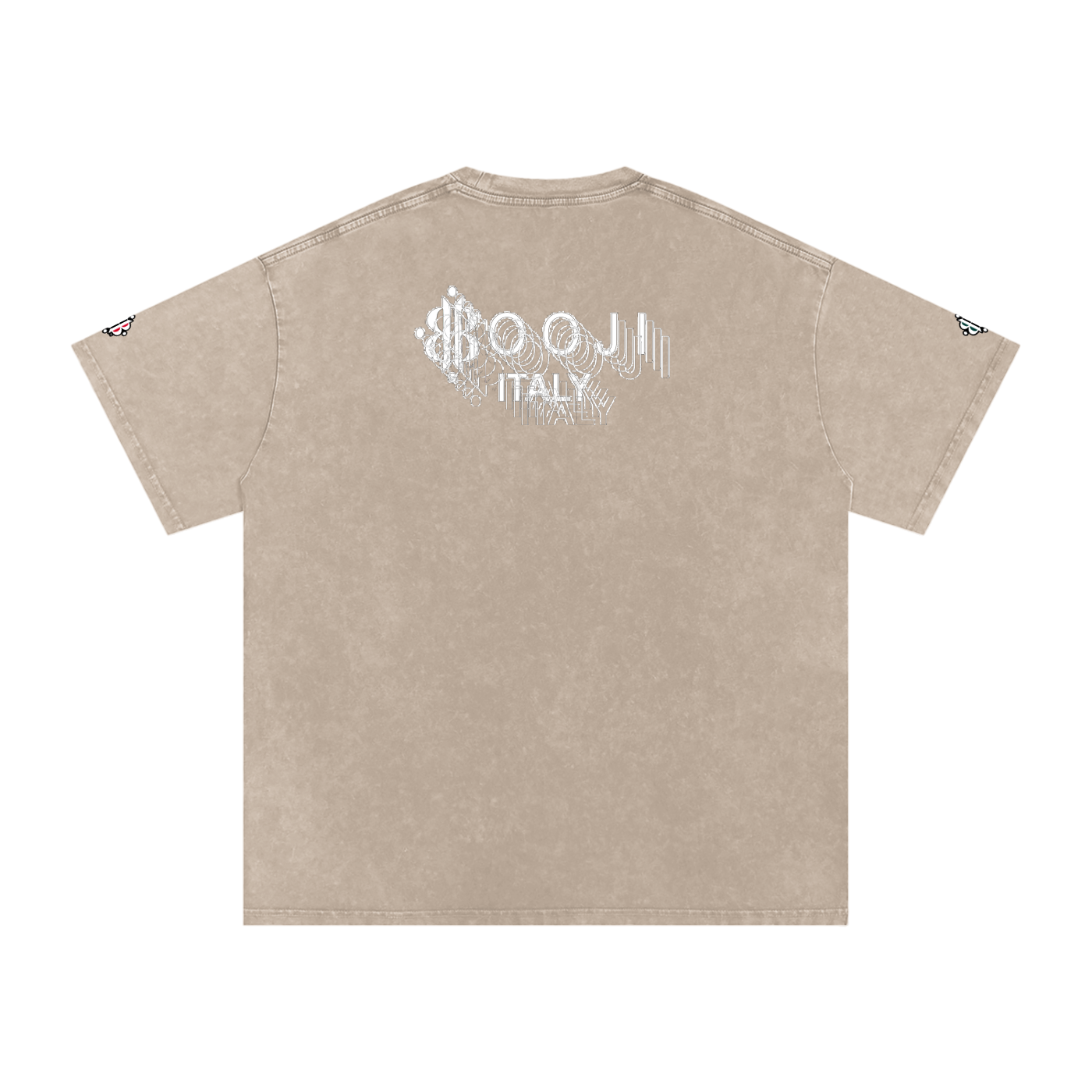 BOOJI ITALY "BE A WAVE, BEHAVE." SNOW WASHED T-SHIRT