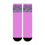 BOOJI ITALY SUPER POSITION COLLECTION WOMEN'S PINK CREW SOCKS
