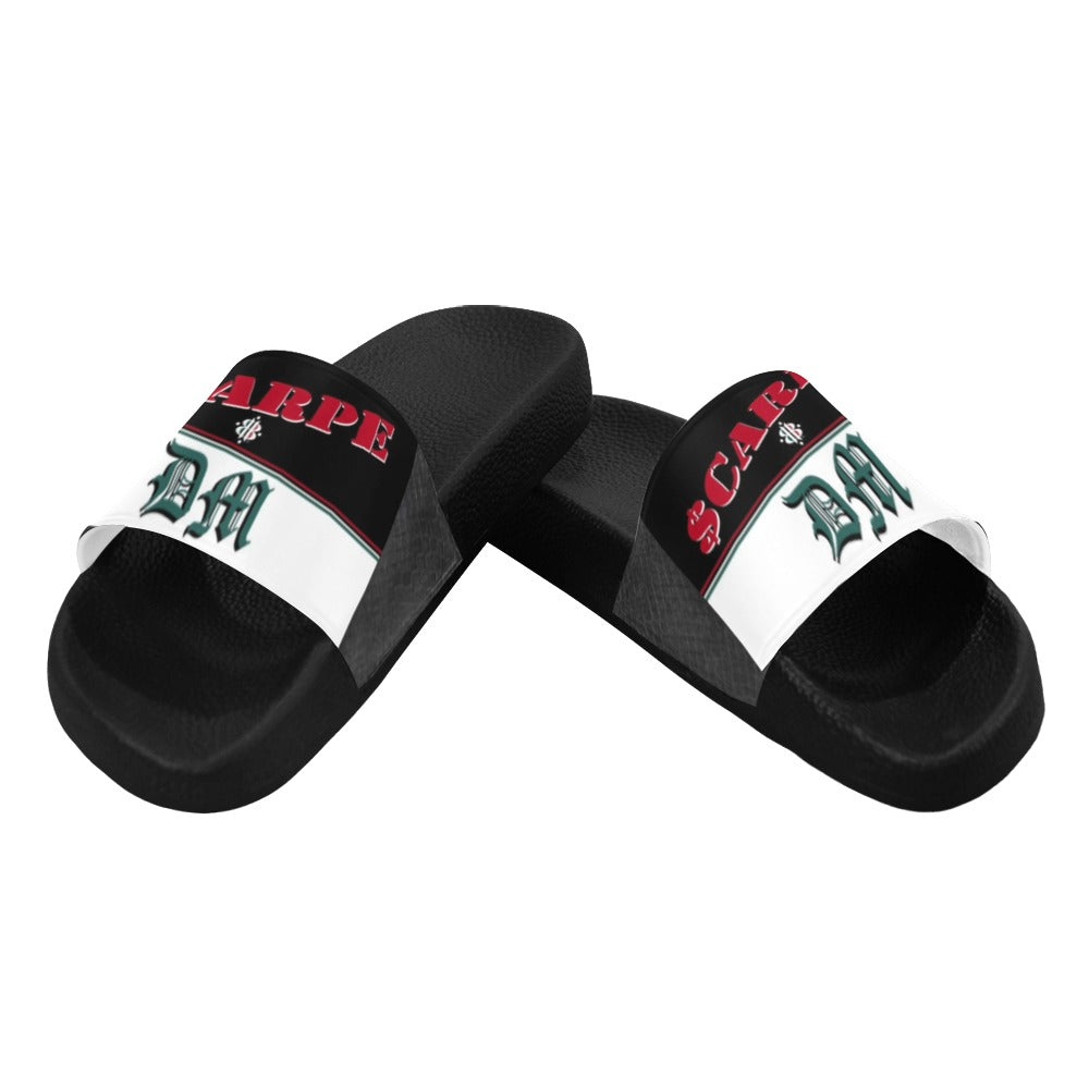 BOOJI ITALY SCARPE DM LOGO PYTHON MEN'S BLACK SOLE SLIDES