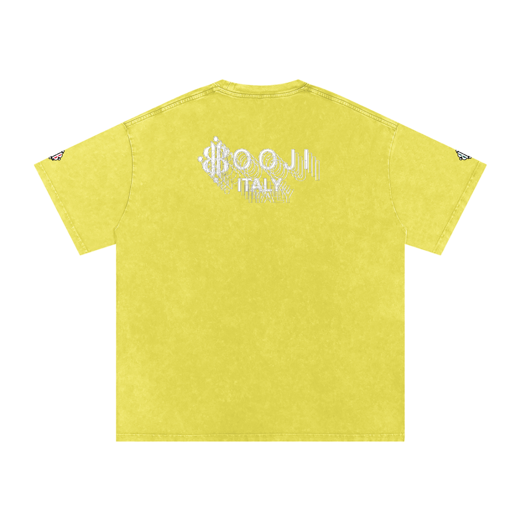 BOOJI ITALY "BE A WAVE, BEHAVE." SNOW WASHED T-SHIRT