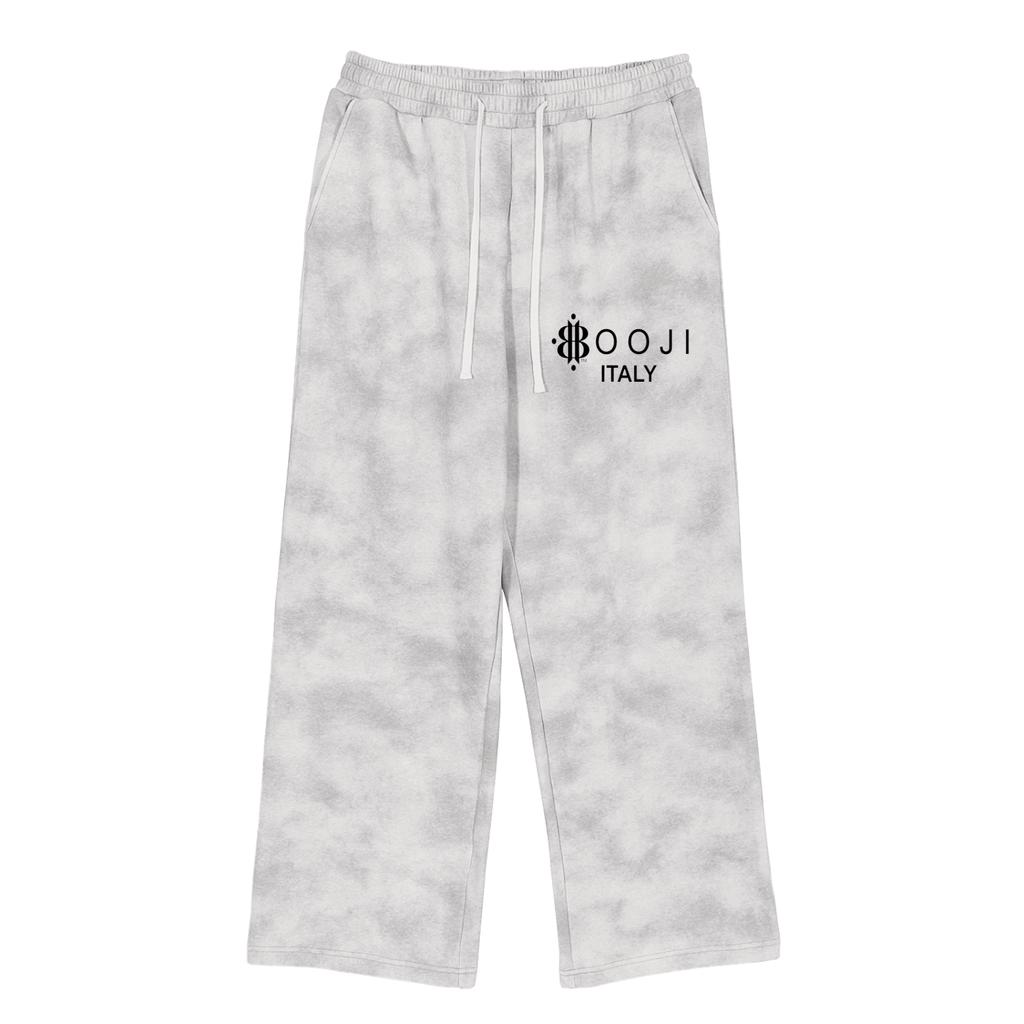 BOOJI ITALY 4 EVER $ LOGO STARS MEN'S DIRTY WASHED FLEECE SWEATPANTS