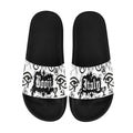 BOOJI ITALY SYMBOLS COLLECTION WHITE MEN'S BLACK SOLE SLIDES