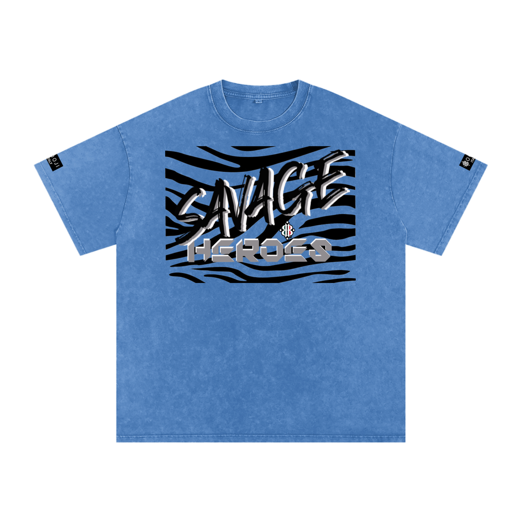 BOOJI ITALY "SAVAGE HEROES" SNOW WASHED T-SHIRT