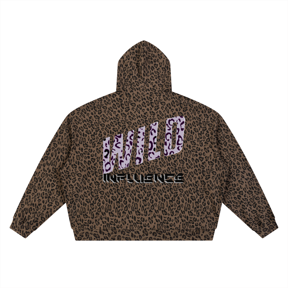 BOOJI ITALY WILD INFLUENCE LEOPARD PRINT FULL ZIP HOODIE