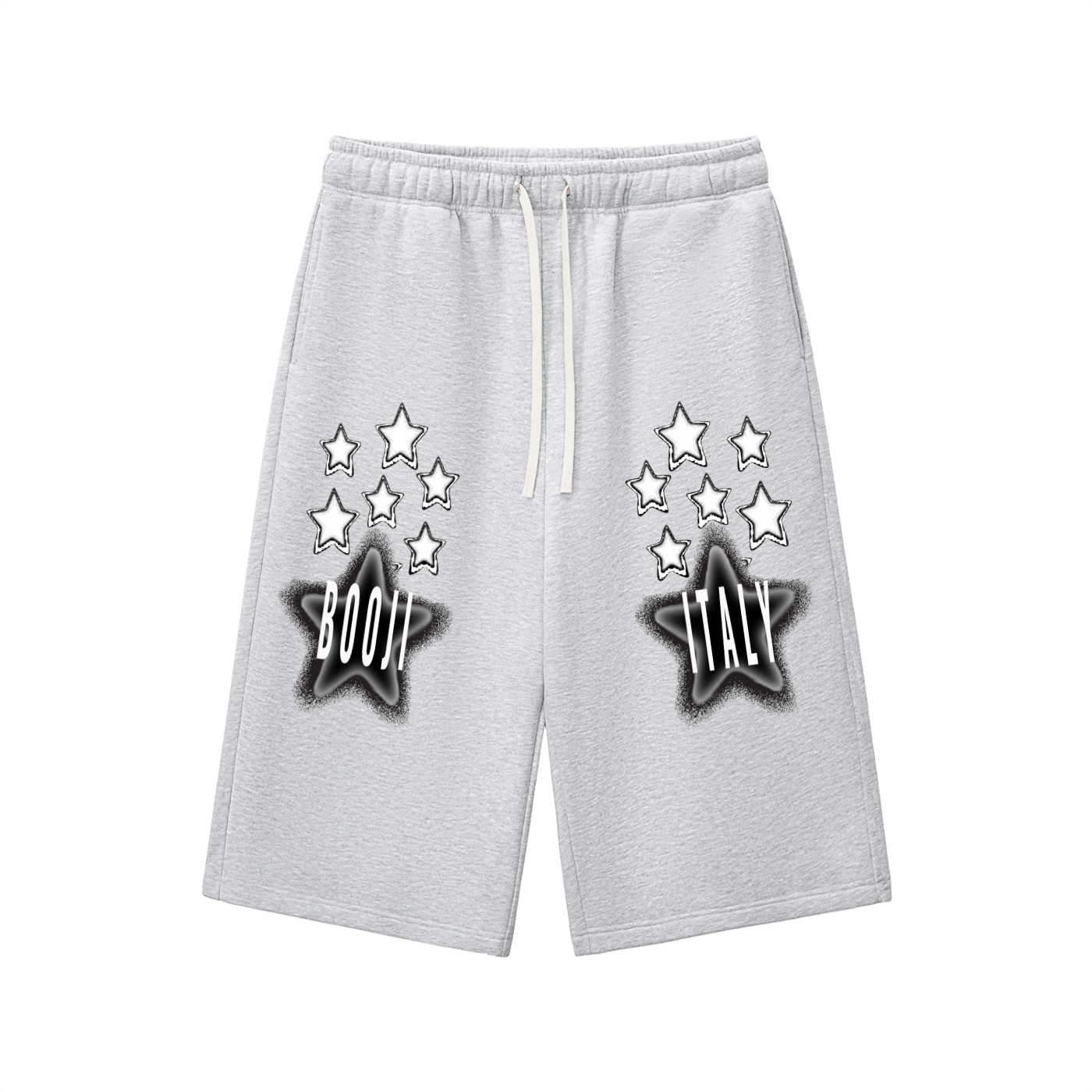 BOOJI ITALY STARS LOGO 3/4 LENGTH SWEATSHORTS