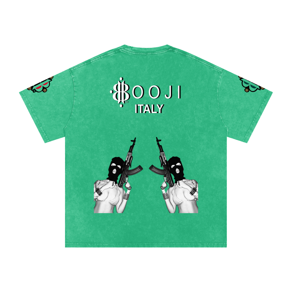 BOOJI ITALY BITE THA BULLET SNOW WASHED T-SHIRT