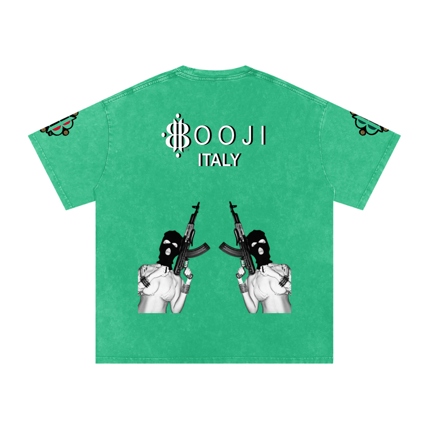 BOOJI ITALY BITE THA BULLET SNOW WASHED T-SHIRT