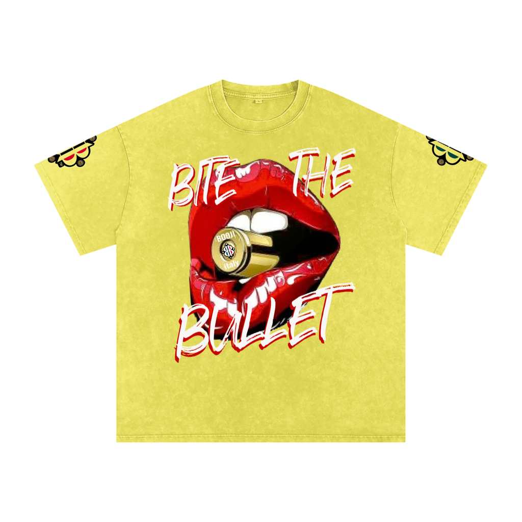 BOOJI ITALY "BITE THE BULLET" SNOW WASHED T-SHIRT