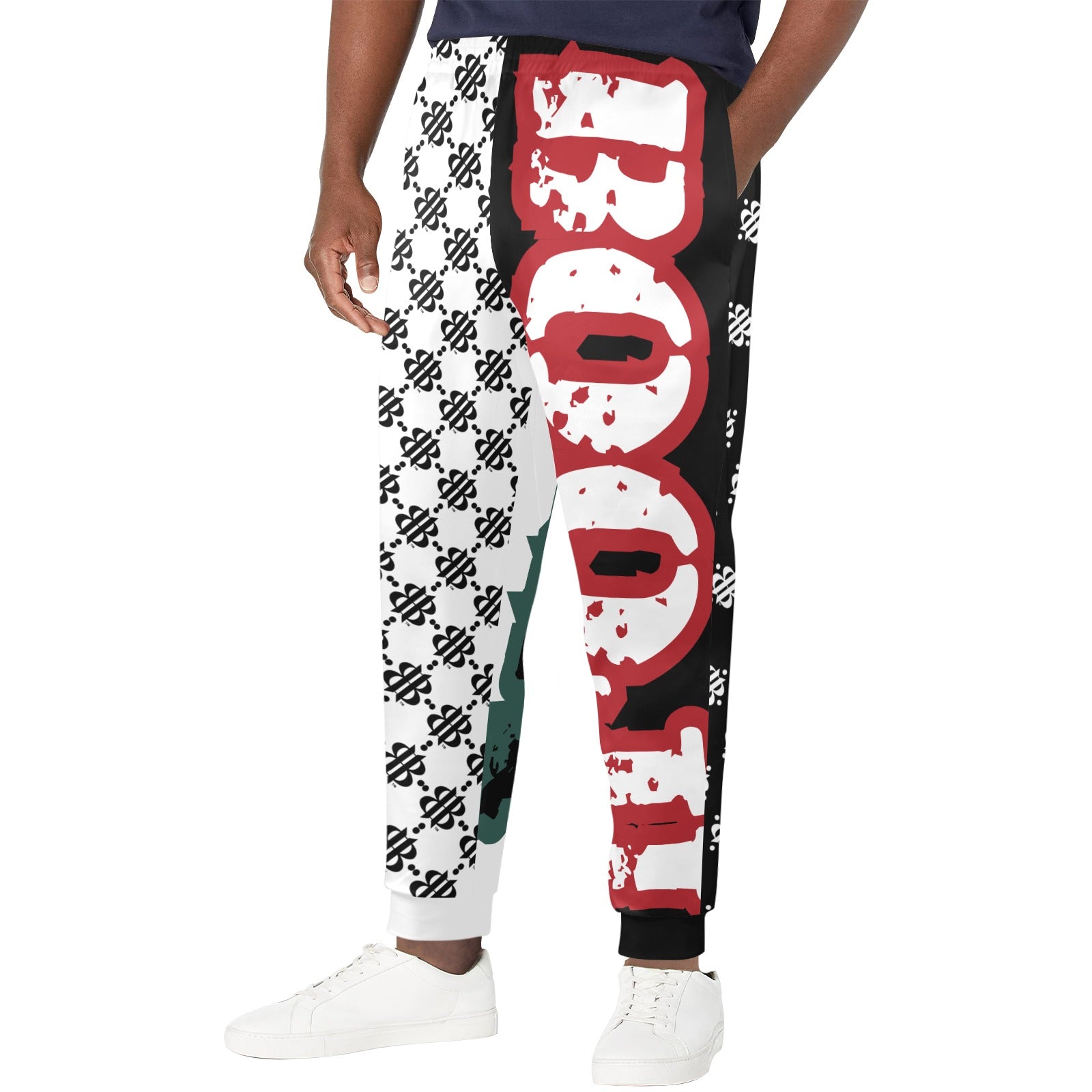 BOOJI LOGO ICON JOGGING PANTS Men's Casual Track Pants (Model L72)