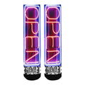BOOJI ITALY OPEN SIGN COLLECTION MEN'S BLACK TUBE SOCKS