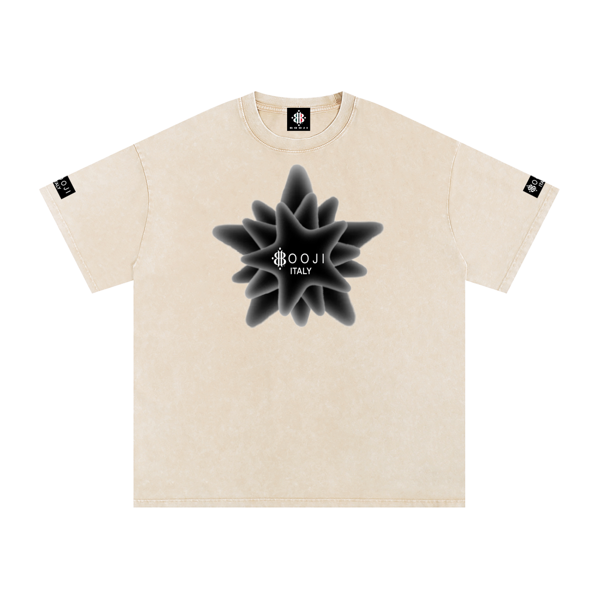 BOOJI ITALY MAGADIGS COLLECTION LOGO SNOW WASHED T-SHIRT
