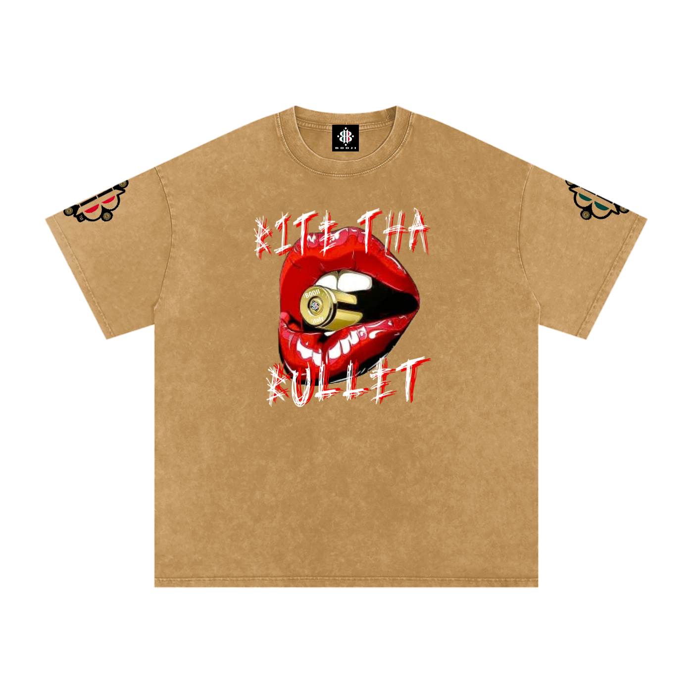 BOOJI ITALY BITE THA BULLET SNOW WASHED T-SHIRT