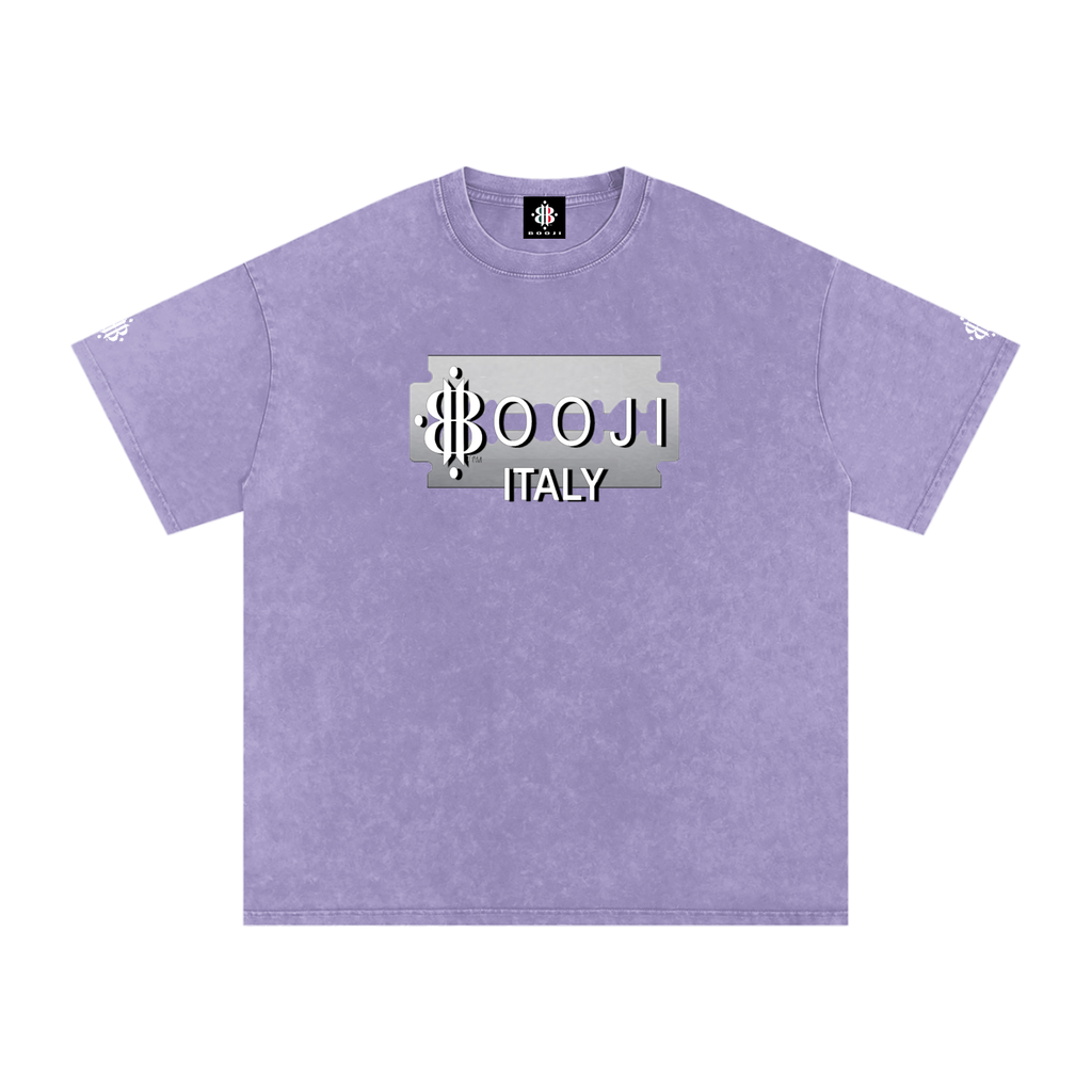 BOOJI ITALY SUPER POSITION COLLECTION RAZORS EDGE SNOW WASHED T-SHIRT
