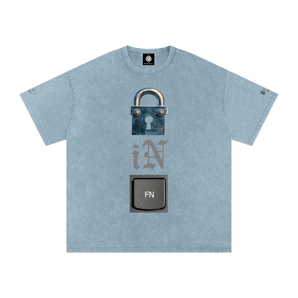 BOOJI ITALY LOCK IN COLLECTION SNOW WASHED T-SHIRT