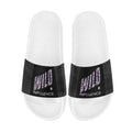 BOOJI ITALY WILD INFLUENCE BLACK PYTHON LOGO WOMEN'S WHITE SOLE SLIDES
