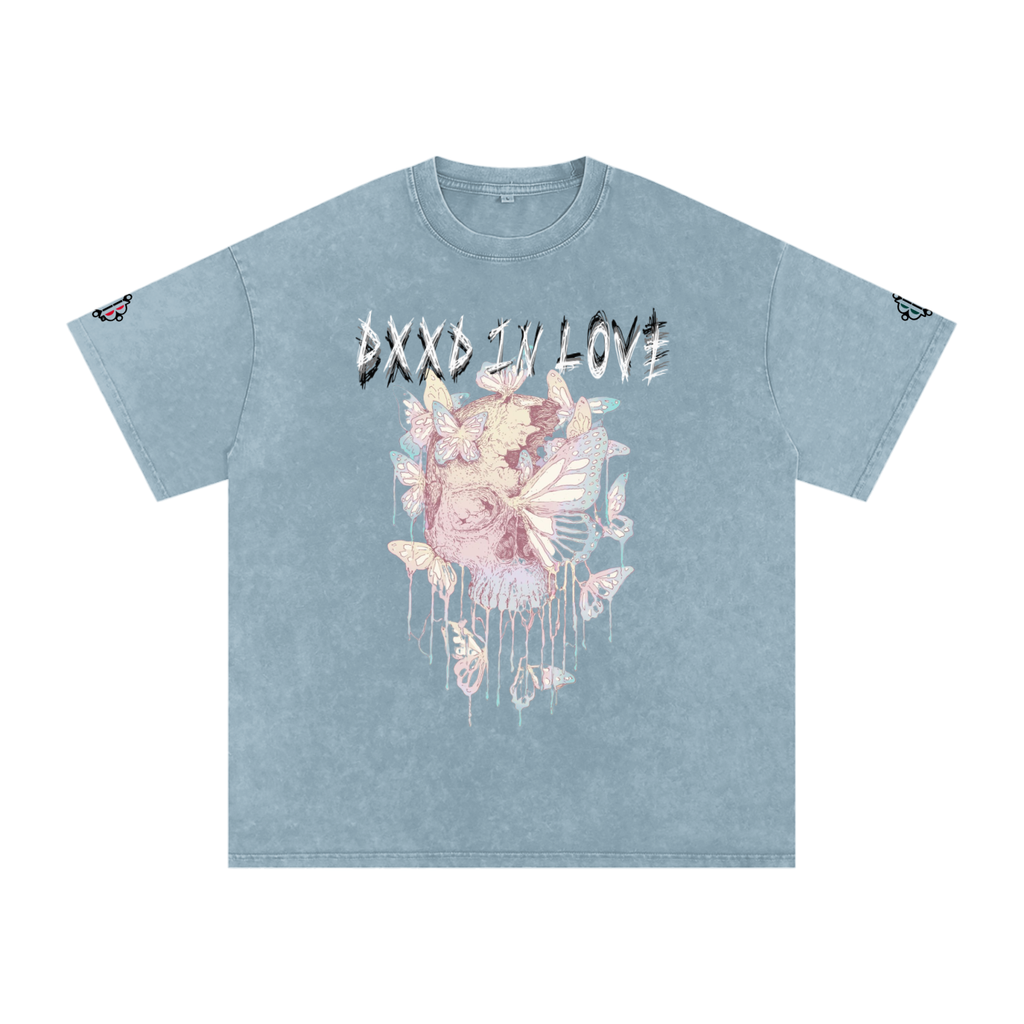 BOOJI ITALY "DXXD IN LOVE" LINE SNOW WASHED T-SHIRT