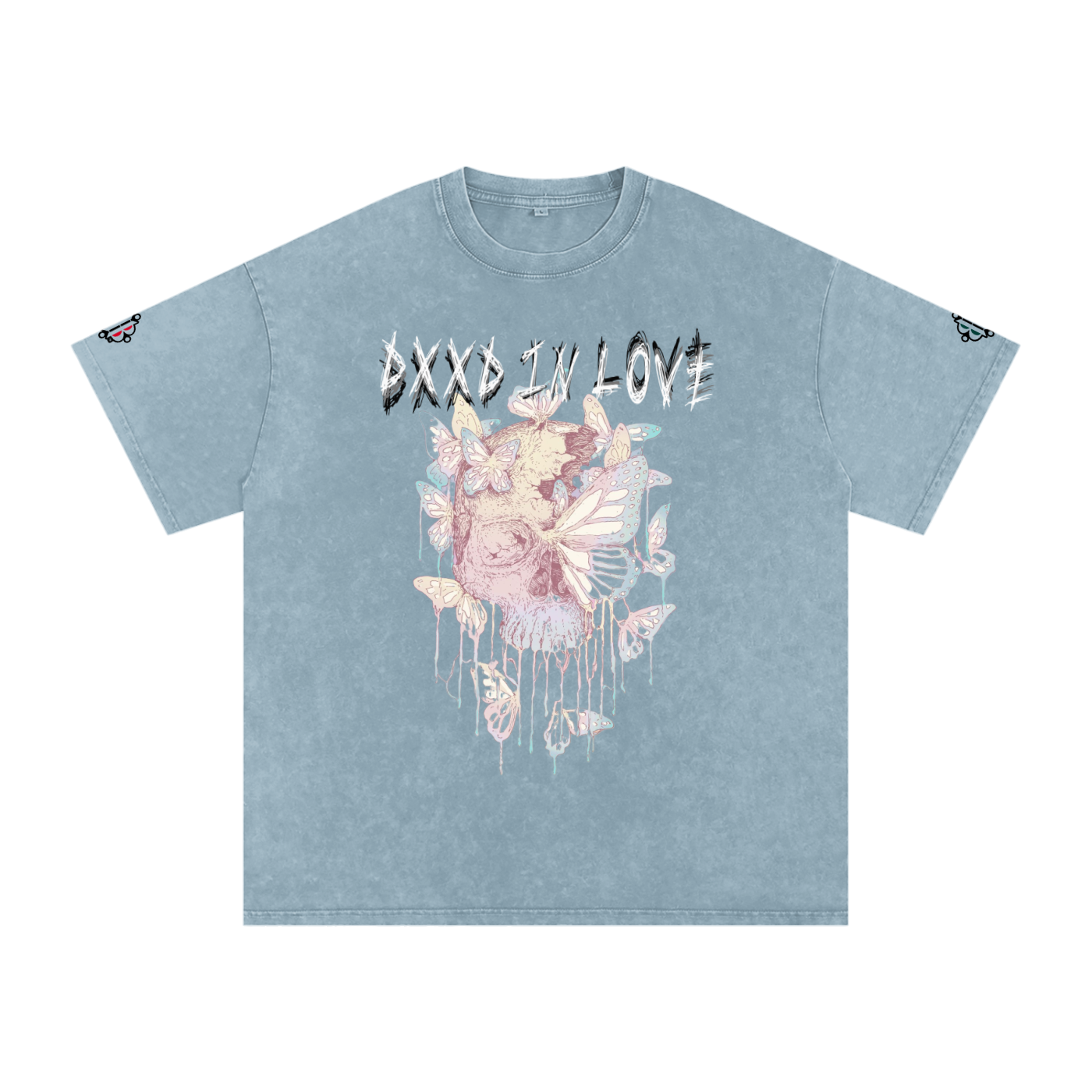 BOOJI ITALY "DXXD IN LOVE" LINE SNOW WASHED T-SHIRT
