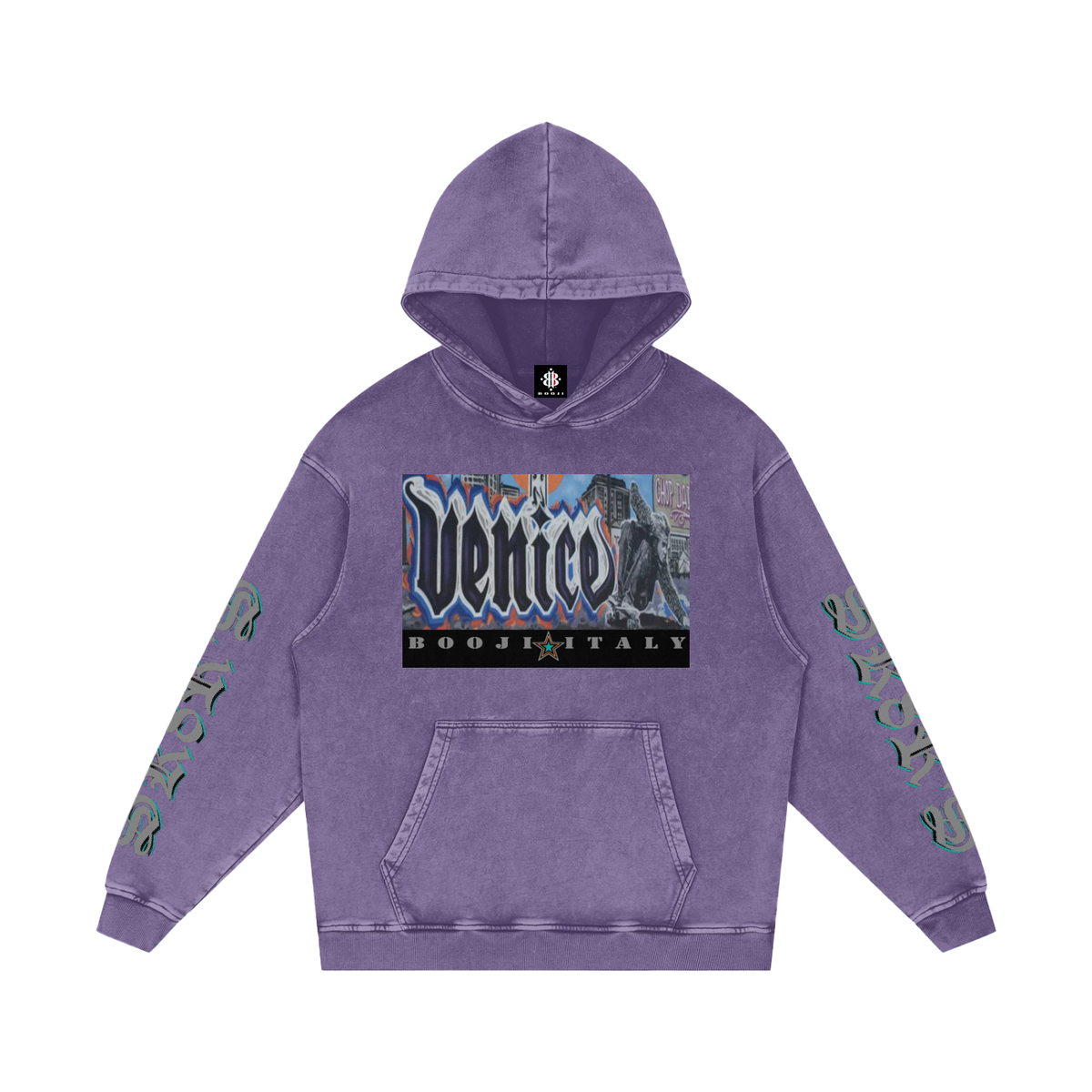 BOOJI ITALY SK8R'S COLLECTION SNOW WASHED HOODIE
