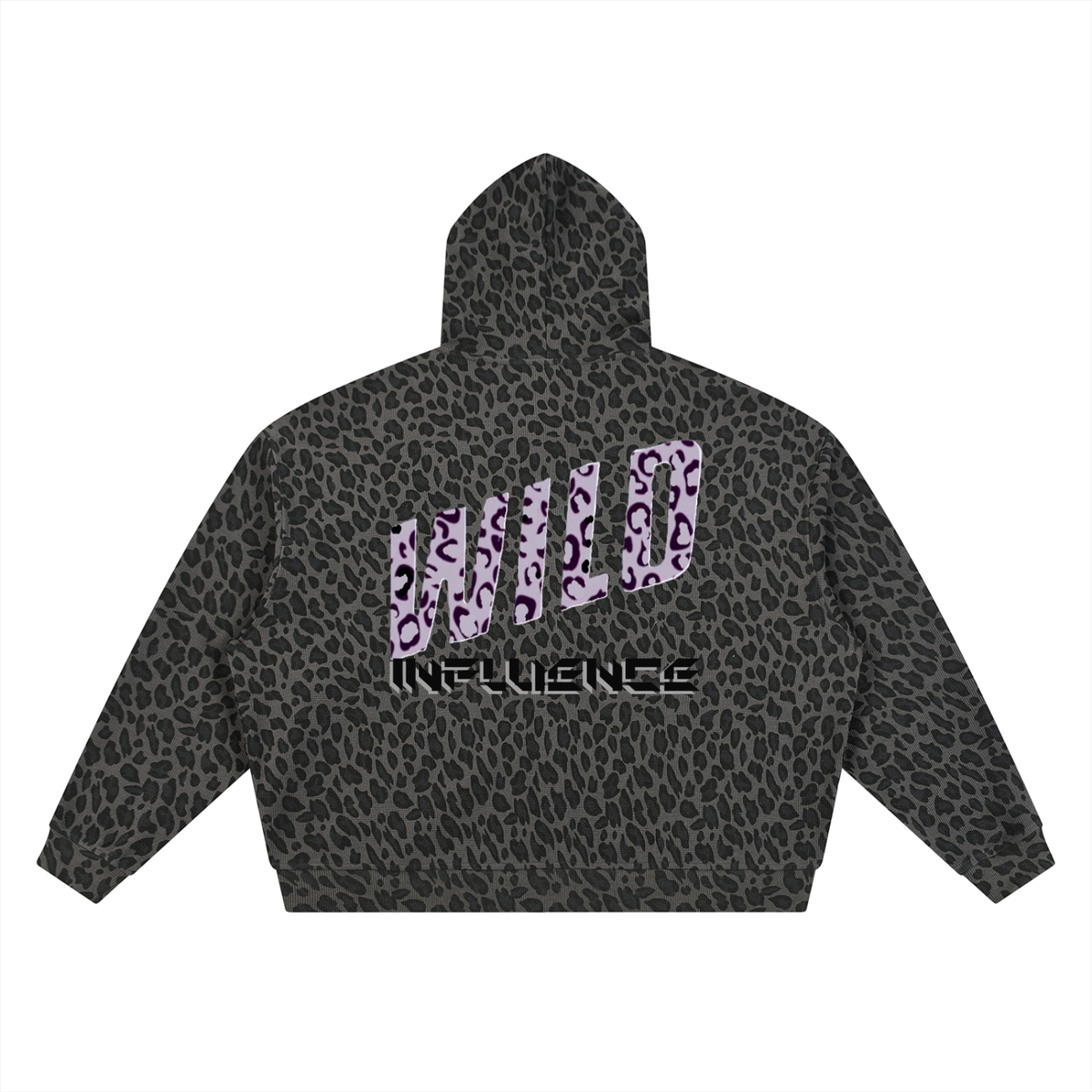 BOOJI ITALY WILD INFLUENCE LEOPARD PRINT FULL ZIP HOODIE