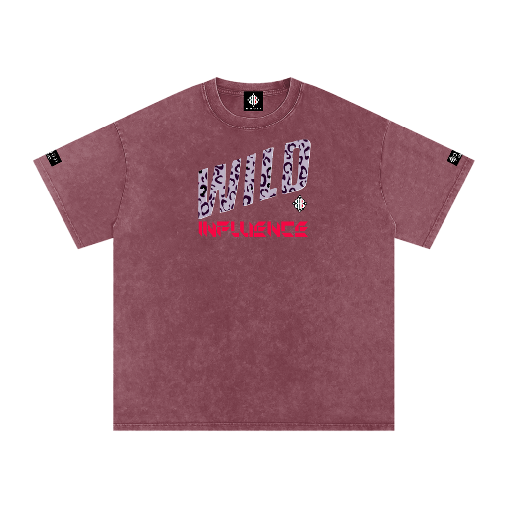BOOJI ITALY WILD INFLUENCE Z-BACK SNOW WASHED T-SHIRT