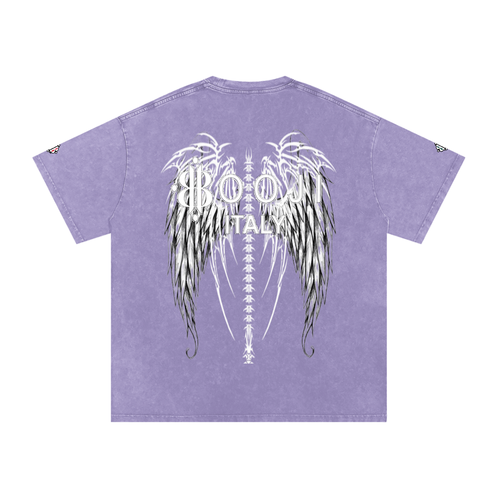 BOOJI ITALY "FLY DENIM MFR." SNOW WASHED T-SHIRT