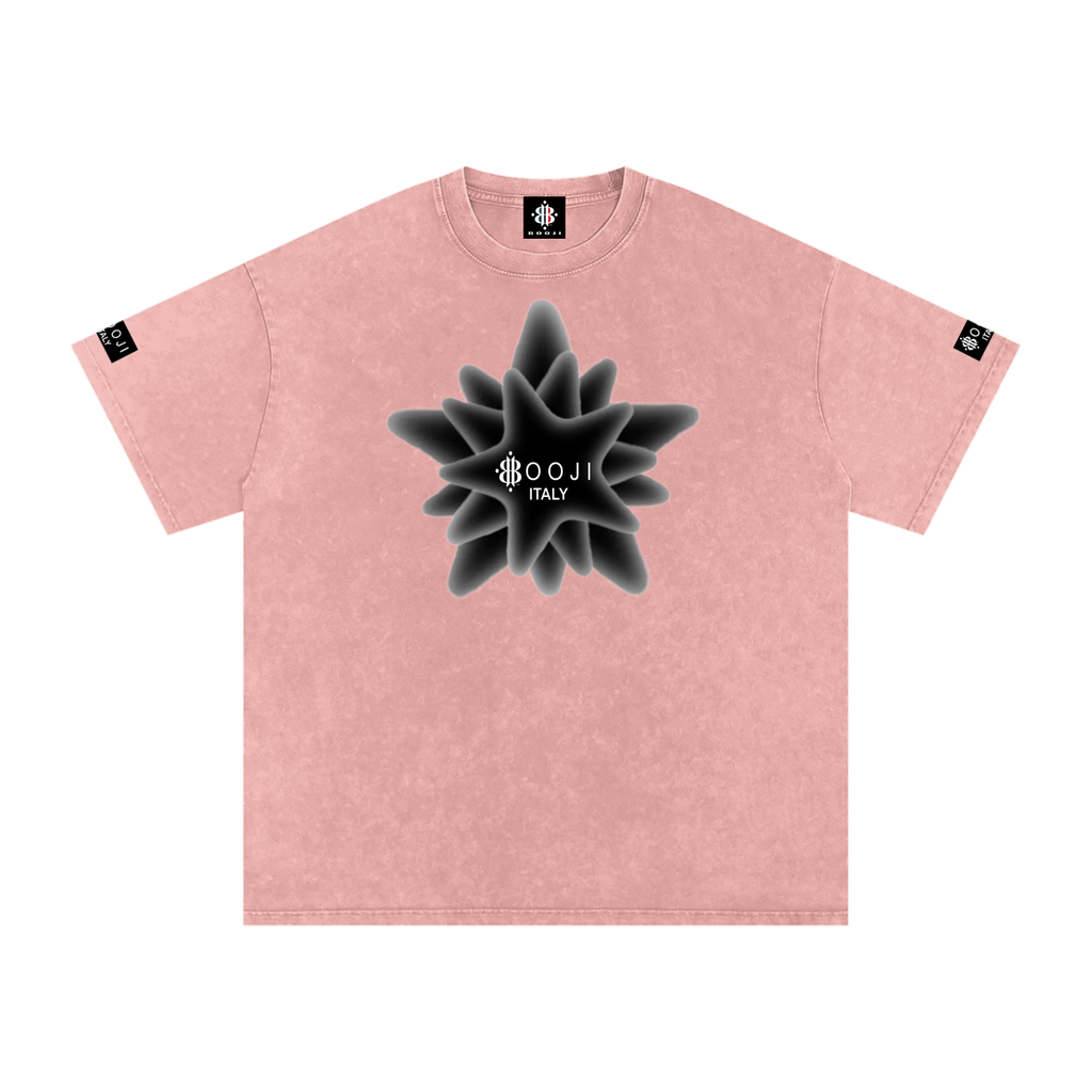 BOOJI ITALY MAGADIGS COLLECTION LOGO SNOW WASHED T-SHIRT