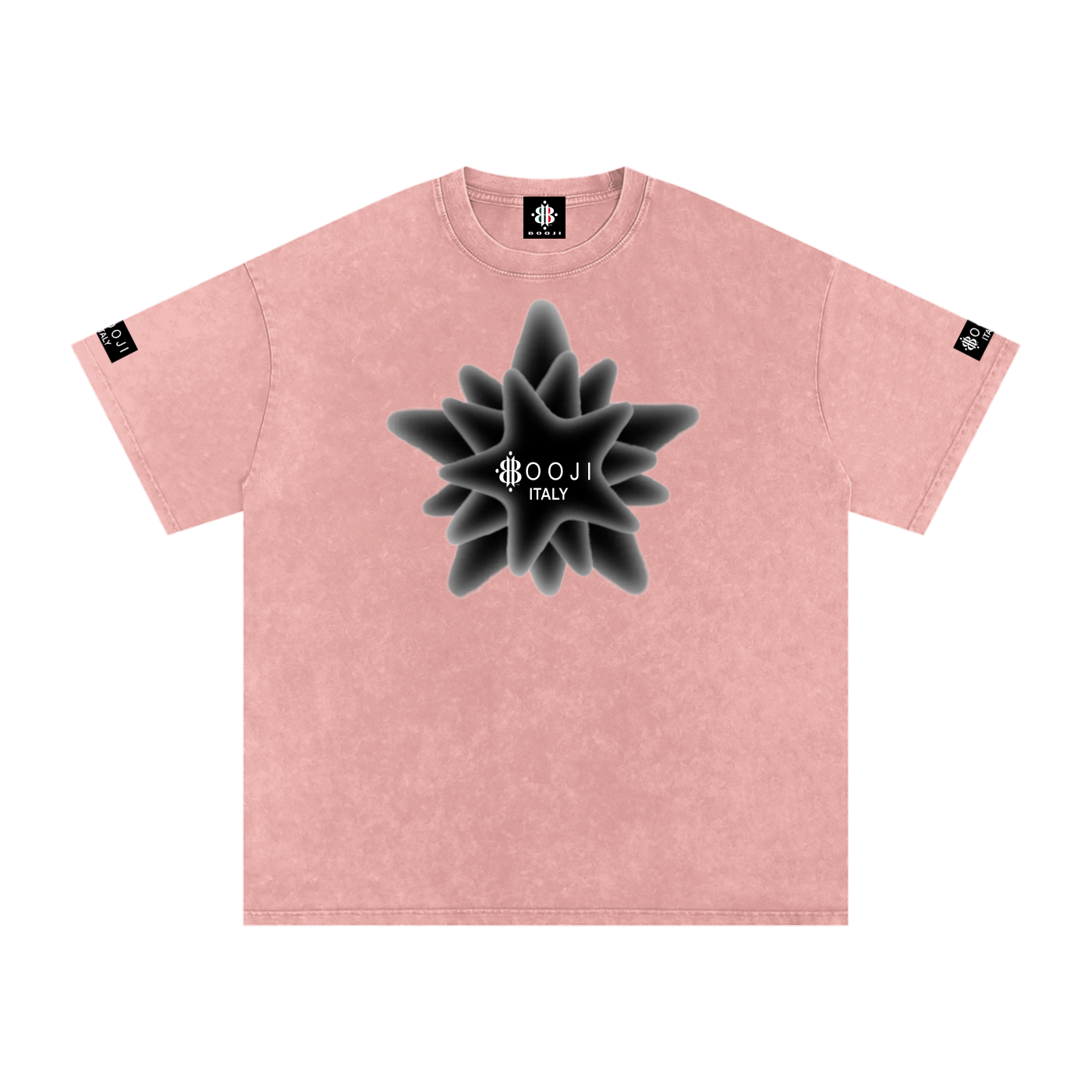 BOOJI ITALY MAGADIGS COLLECTION LOGO SNOW WASHED T-SHIRT