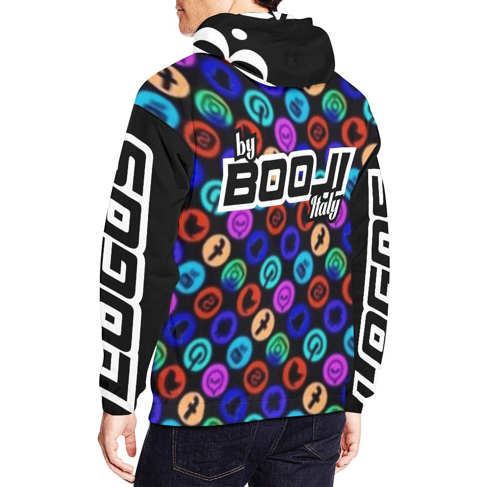 LOGOS INVERT LIMITED EDITION HOODIE Men's All Over Print Hoodie (USA Size) (Model H13)