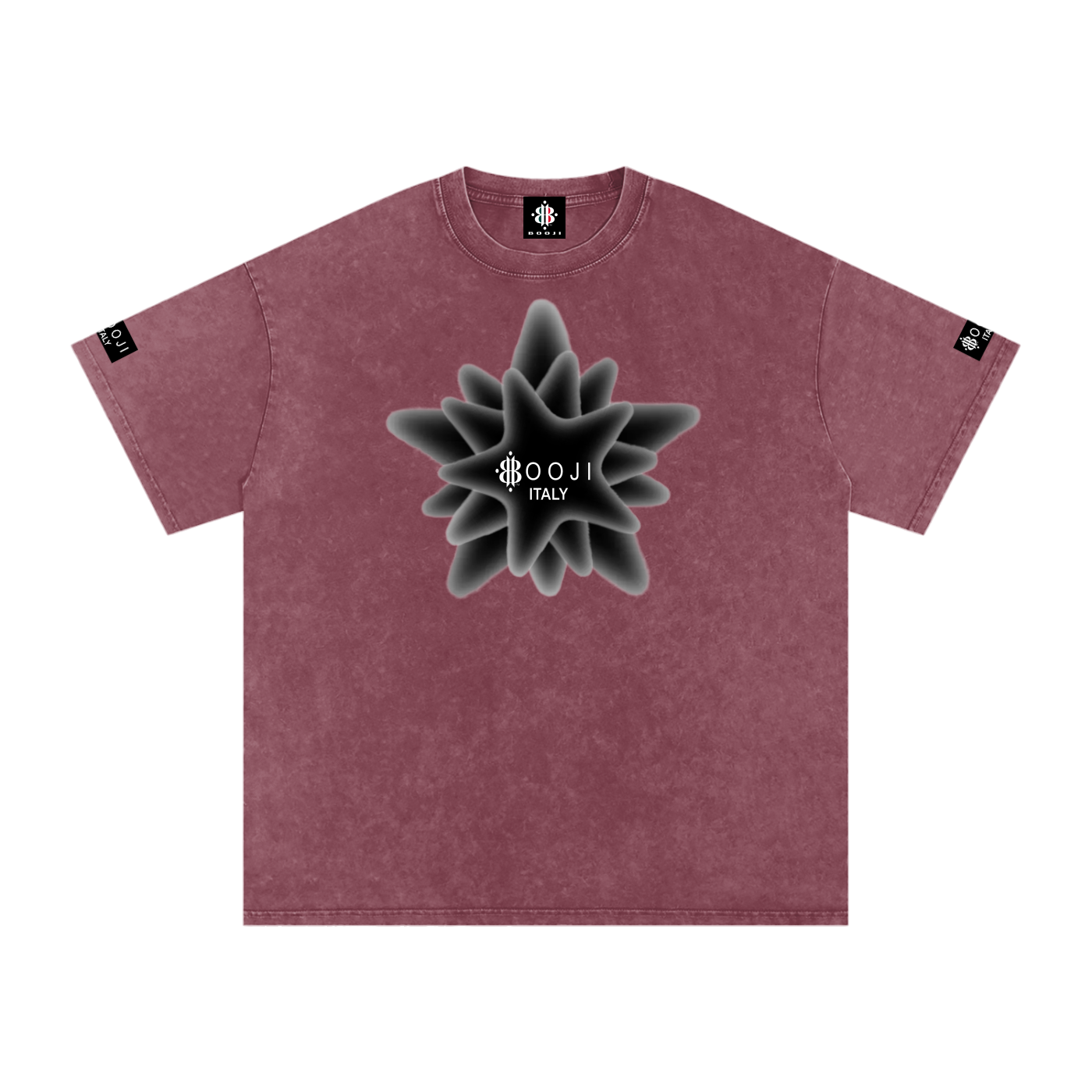 BOOJI ITALY MAGADIGS COLLECTION LOGO SNOW WASHED T-SHIRT