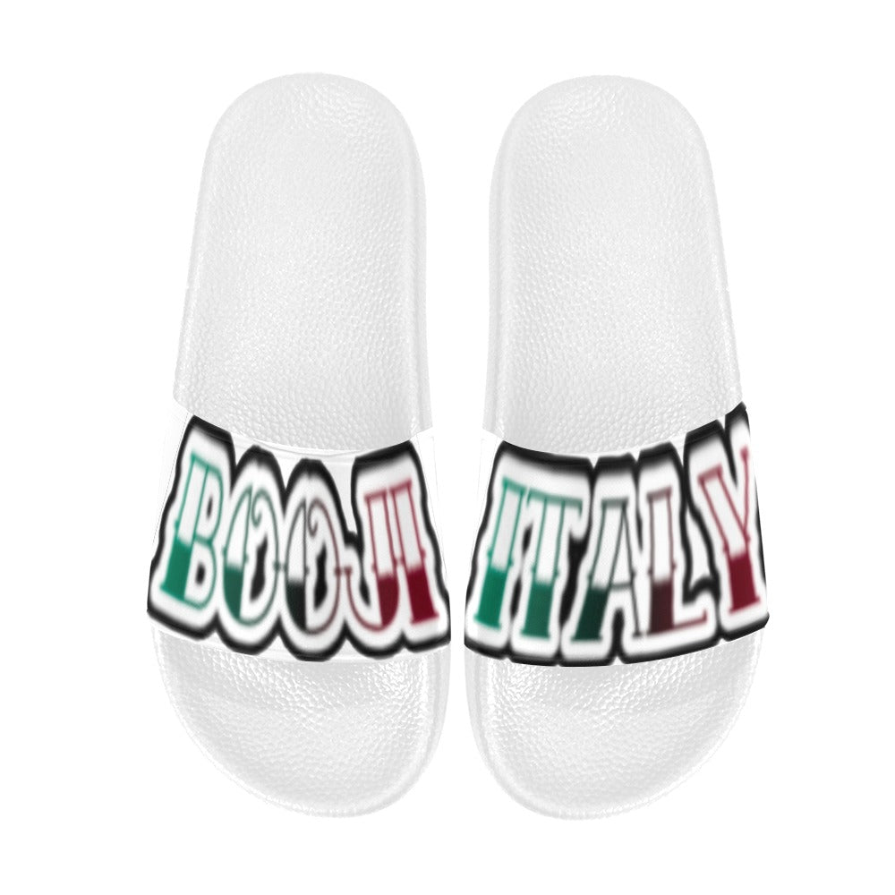BOOJI TATTOO LOGO SLIDES Women's Slide Sandals(Model 057)