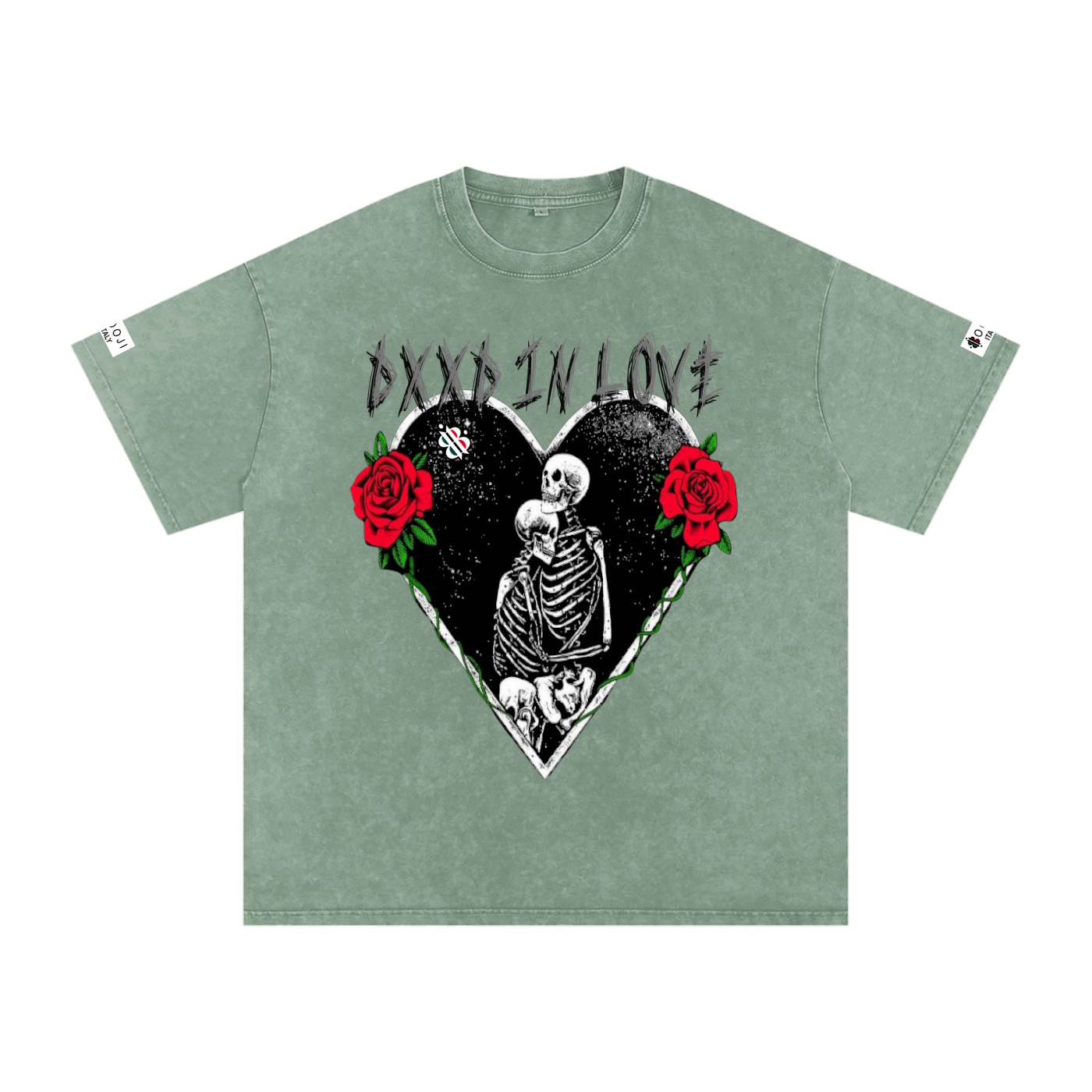 BOOJI ITALY "DXXD IN LOVE" SNOW WASHED T-SHIRT
