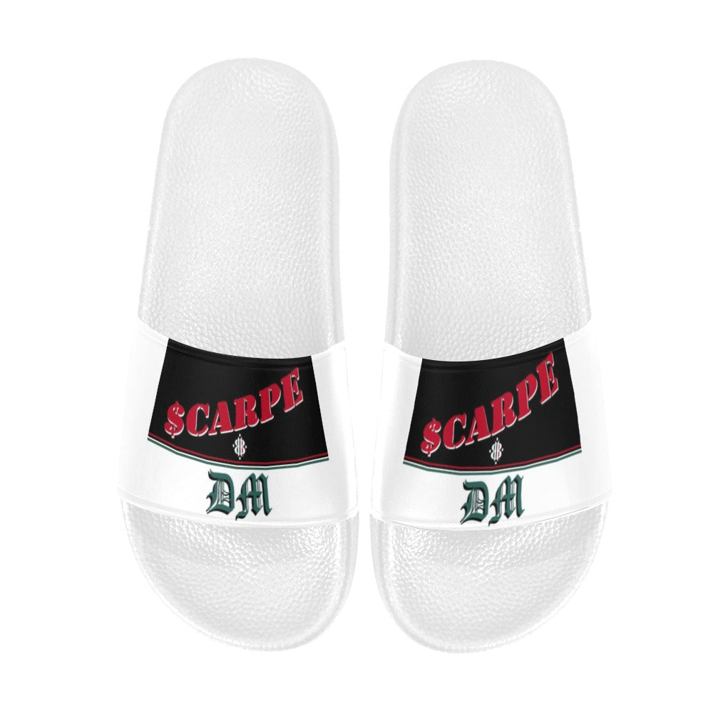 BOOJI ITALY SCARPE DM LOGO WOMEN'S WHITE SOLE SLIDES