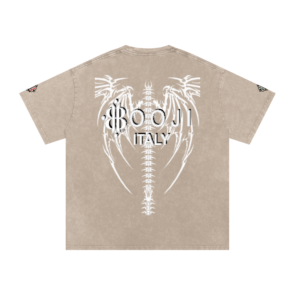 BOOJI ITALY "DXXD IN LOVE" LINE SNOW WASHED T-SHIRT