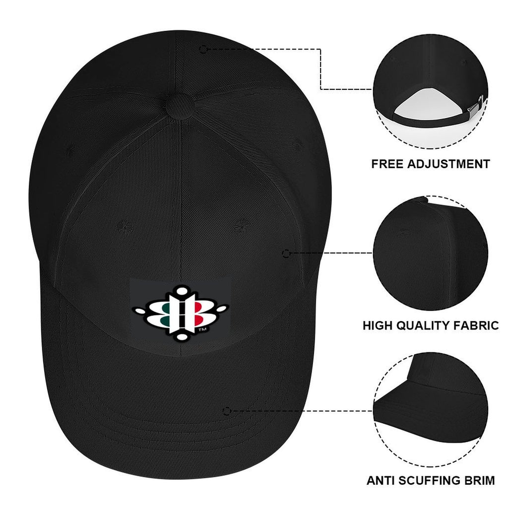 BOOJI ITALY 4-EVER $ LOGO BLACK BASEBALL CAP