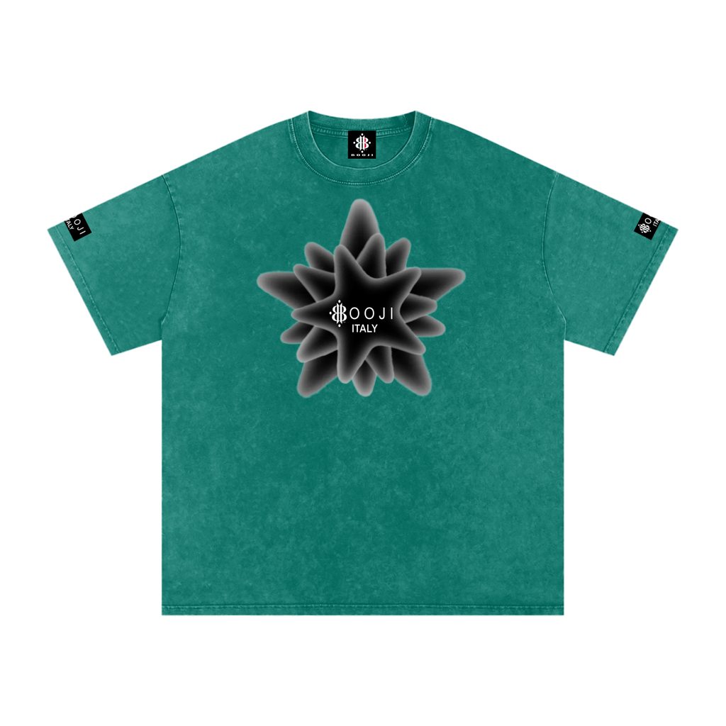 BOOJI ITALY MAGADIGS COLLECTION LOGO SNOW WASHED T-SHIRT