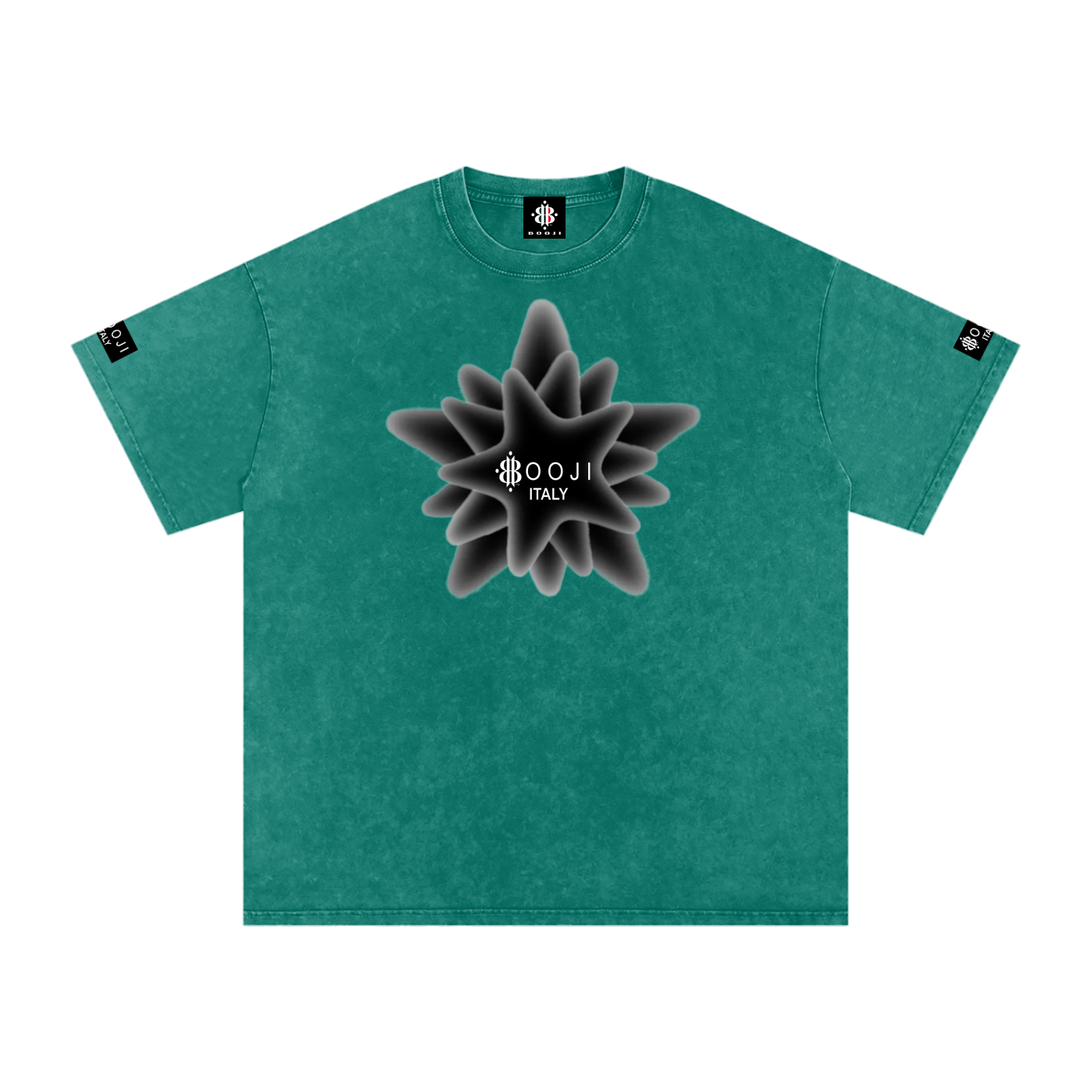 BOOJI ITALY MAGADIGS COLLECTION LOGO SNOW WASHED T-SHIRT