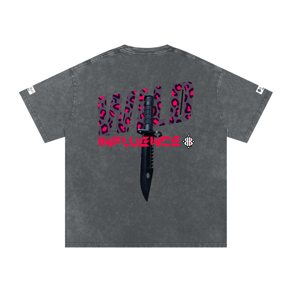 BOOJI ITALY WILD INFLUENCE KNIFE SNOW WASHED T-SHIRT